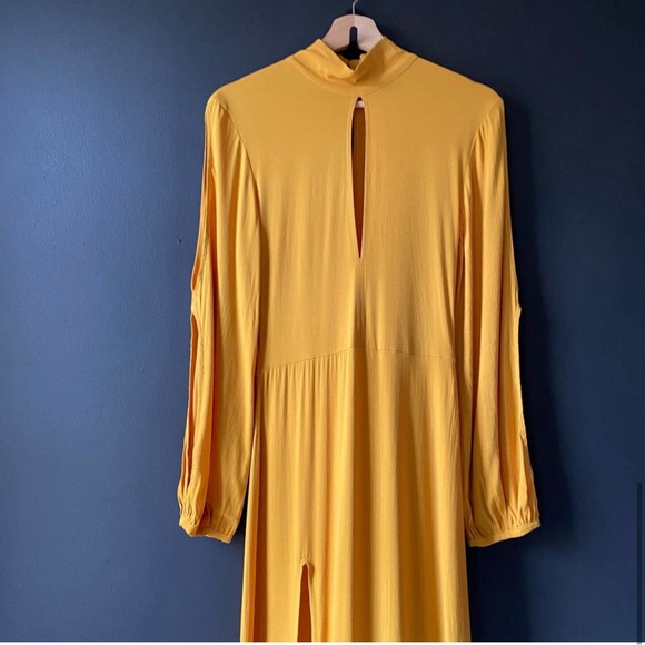S/W/F Revolve Raline Maxi Dress Mustard Size Medium - Picture 10 of 13